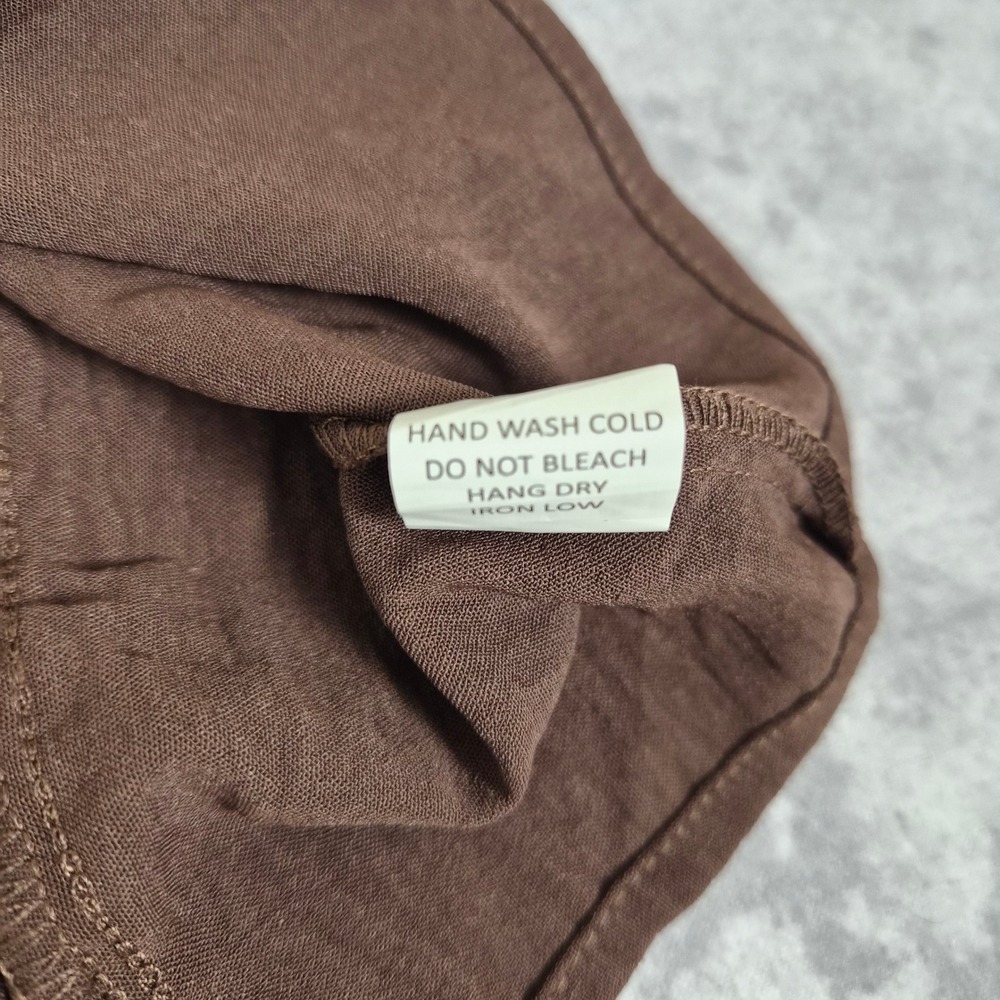 Sienna Sky Brown Milkmaid Cami Womens XL Coquette Fairycore Cottagecore Grunge - Picture 8 of 8